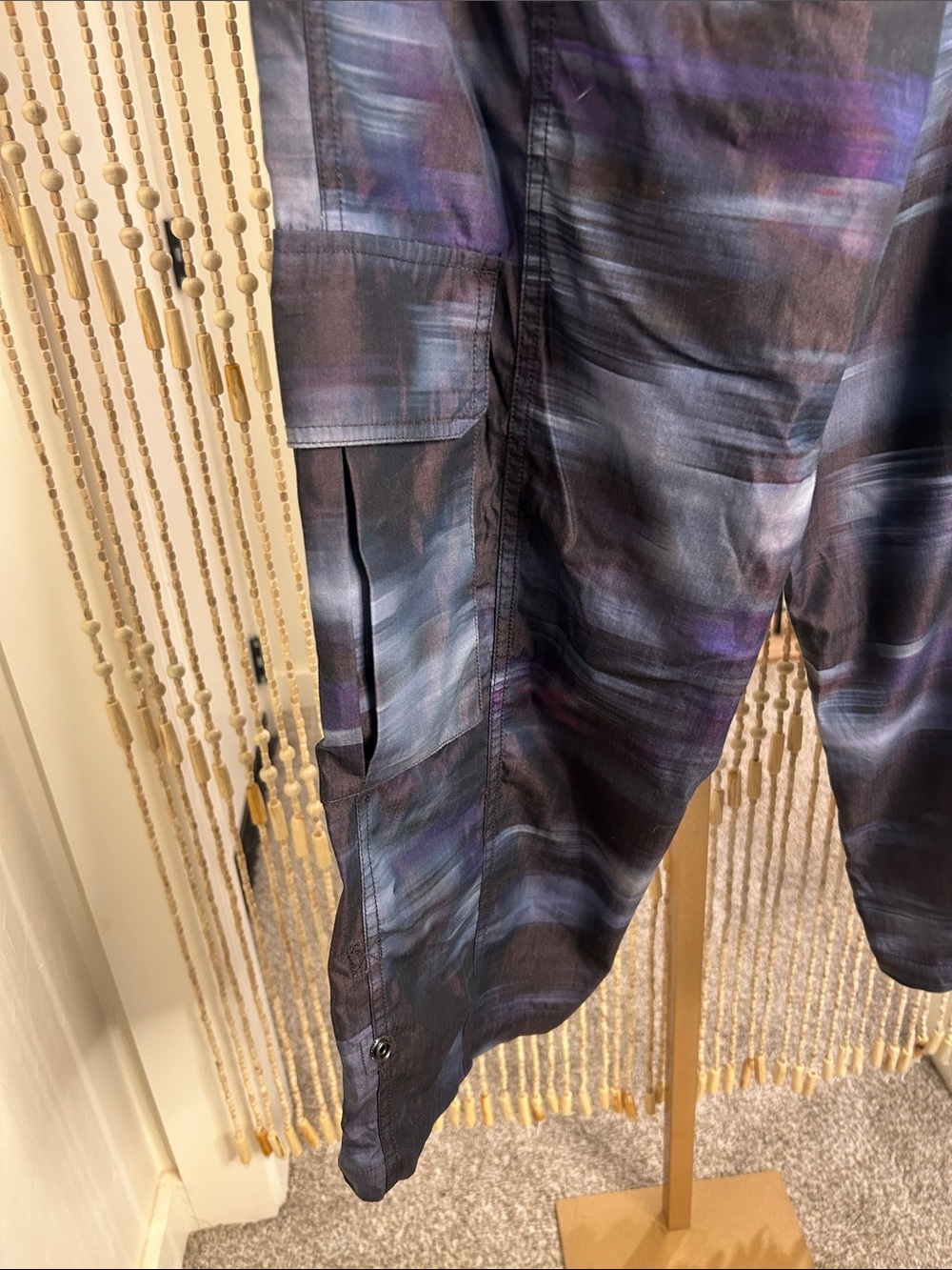 FP Movement Mesmorize Me Black and Purple Brush-Effect Cargo pants - Picture 10 of 16
